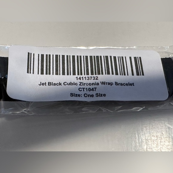 Sevil Designs Black Cubic Zirconia & Faux Suede Wrap Bracelet (size OS) - Picture 3 of 3